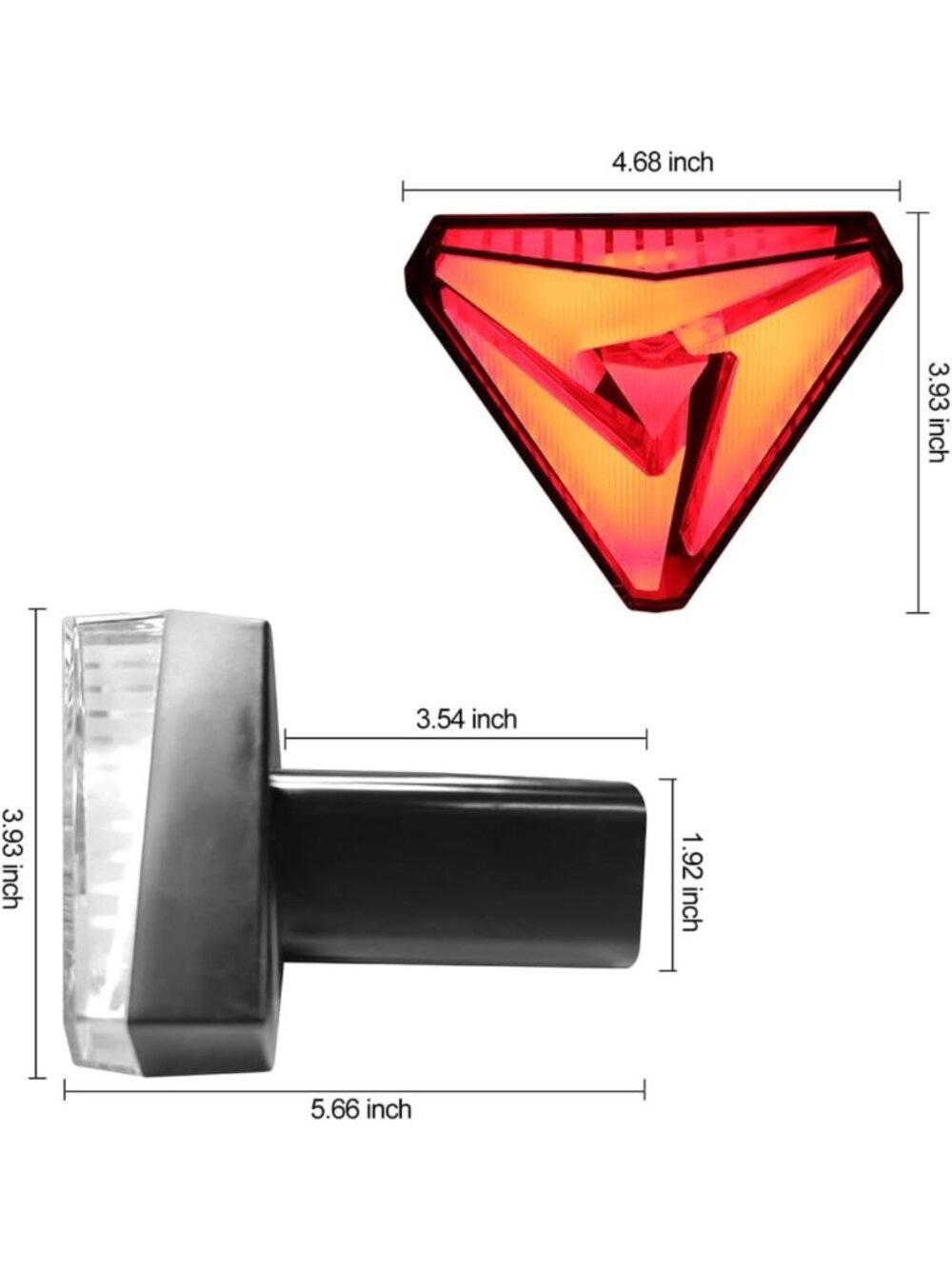 Red LED Towing Trailer Hitch Cover with Brake & Reverse Light for 2" Receiver - Picture 7 of 8